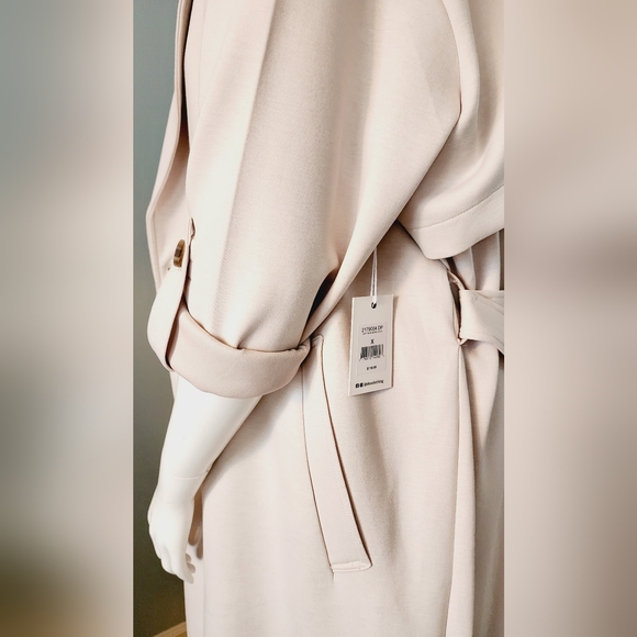 [X & 3X] NWT DEX Plus Trenchcoat in Bone - Picture 11 of 13